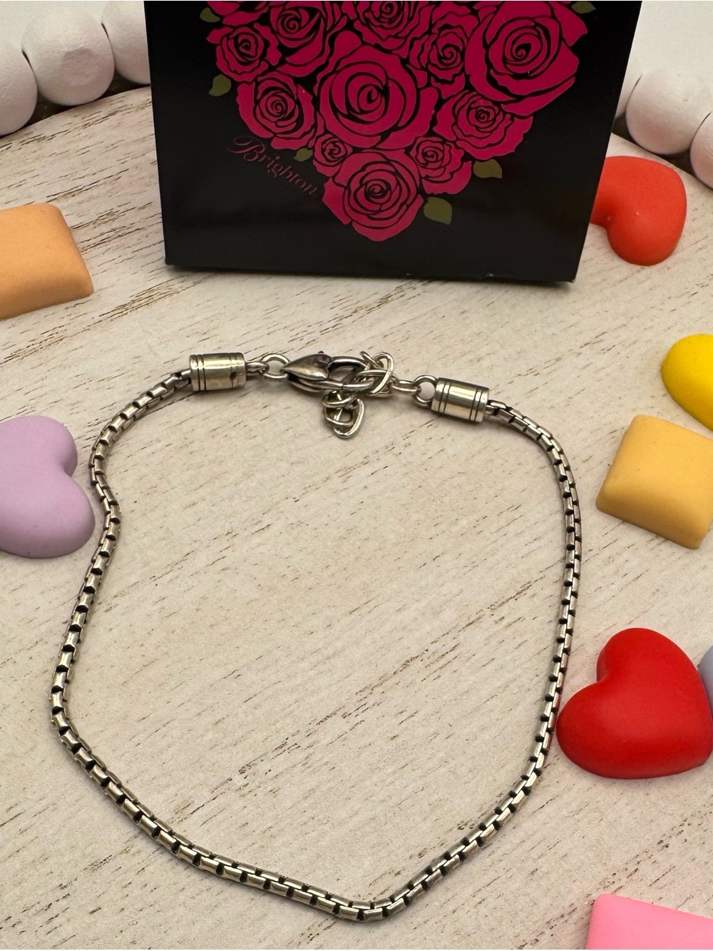 Brighton Charm Silver Tone Anklet - please read carefully